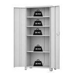 Armário de Aço Multiuso PA-90 - 1,94x0,90x0,40m - Cinza - 17322
