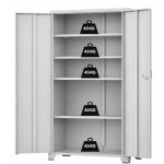 Armário de Aço Multiuso PA-120 - Chapa Pesada - 1,94x1,20x0,40m - Cinza - 17325