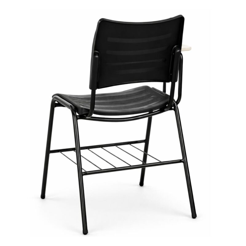 Cadeira Universitária Plástica Prancheta MDF - COR PRETO - MRPLAST - 34014