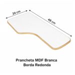 Cadeira Universitária Plástica Prancheta MDF - COR PRETO - MRPLAST - 34014