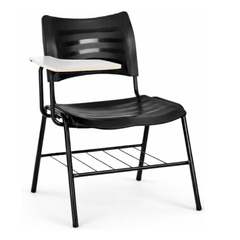 Cadeira Universitária Plástica Prancheta MDF - COR PRETO - MRPLAST - 34014 Cadeira Universitária Plástica Prancheta MDF - COR PRETO - MRPLAST - 34014