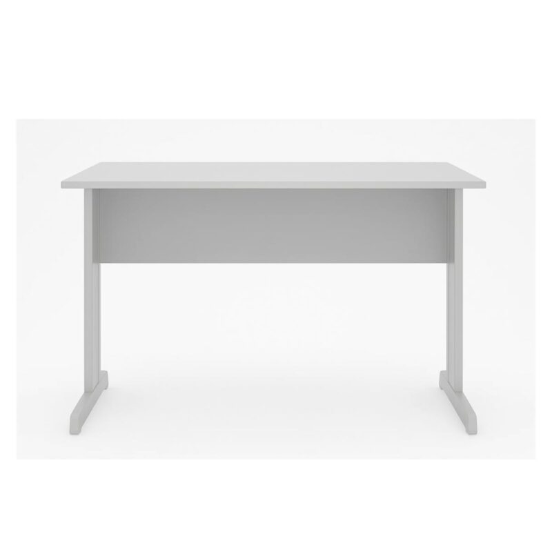 Mesa Escritório 1,50×0,60m c/ Gavetas –  CINZA/CINZA - 53082