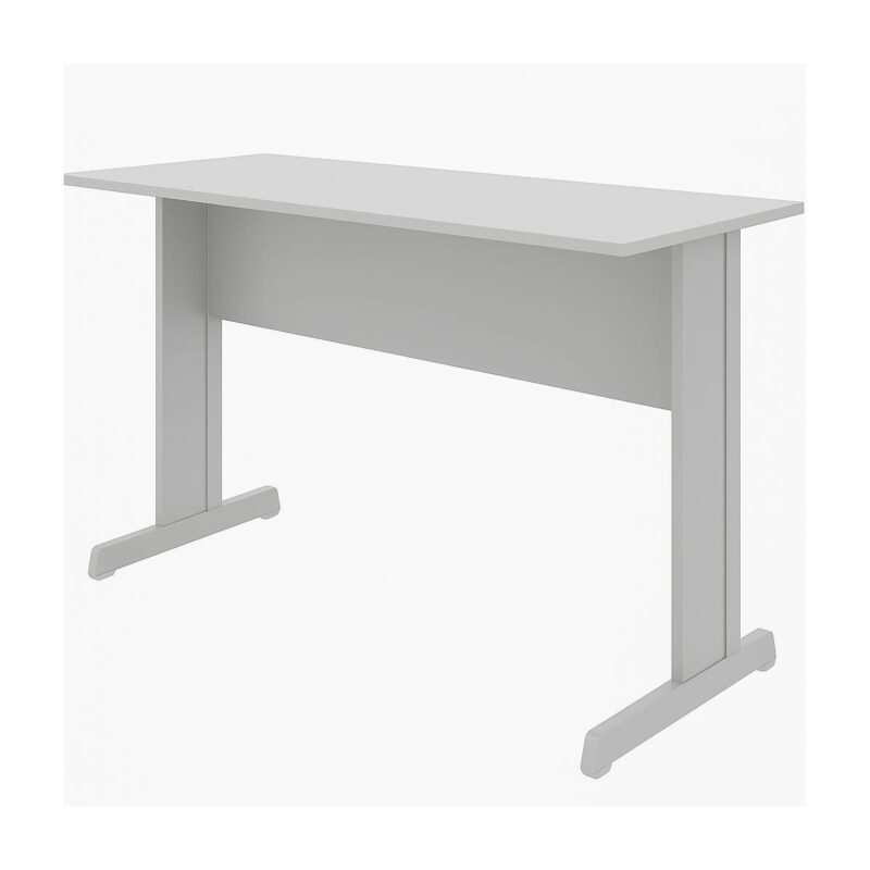 Mesa Escritório 1,50×0,60m c/ Gavetas –  CINZA/CINZA - 53082