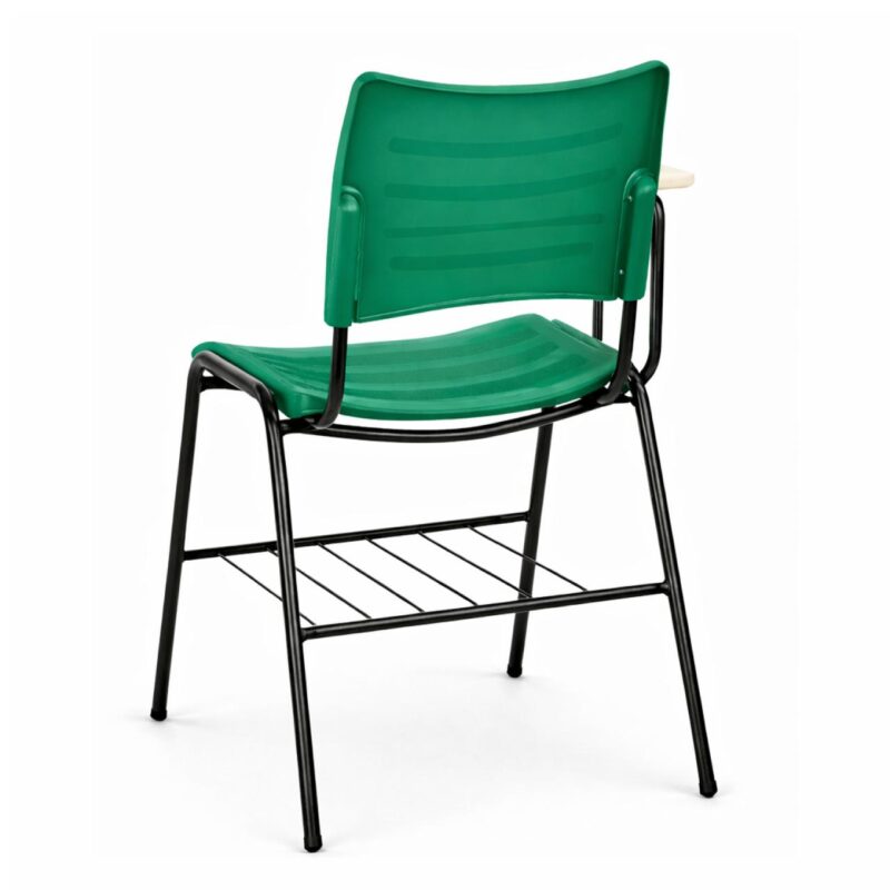 Cadeira Universitária Plástica Prancheta MDF - COR VERDE - MRPLAST - 34012