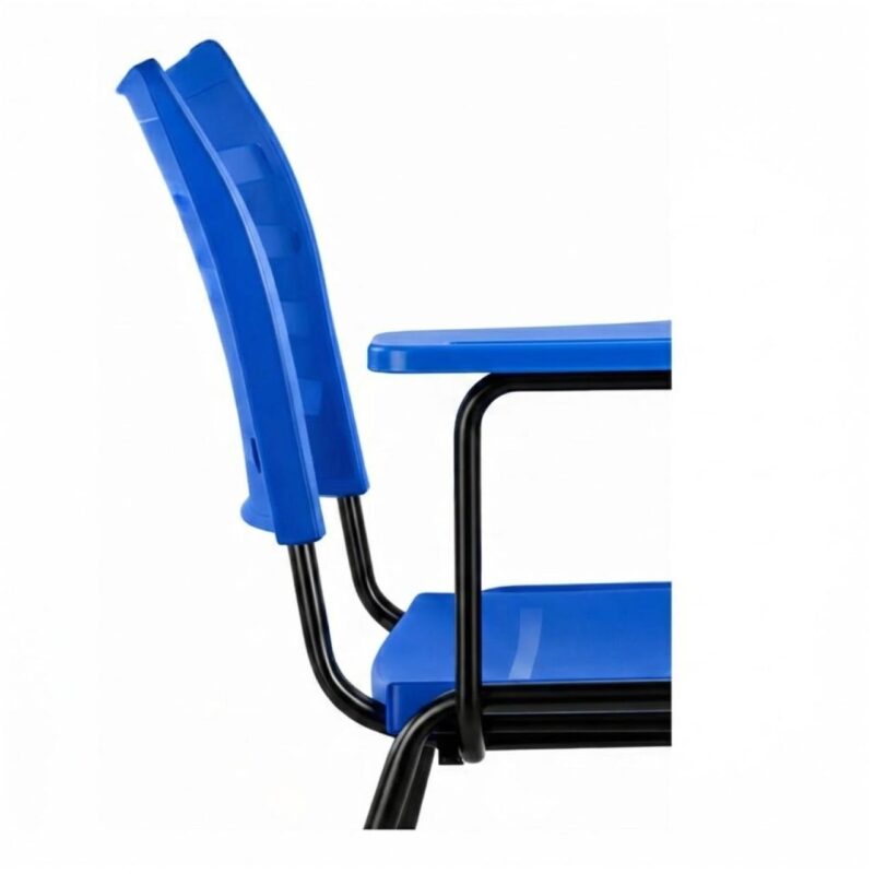 Cadeira Universitária Plástica Prancheta PLÁSTICA - COR AZUL - 54013