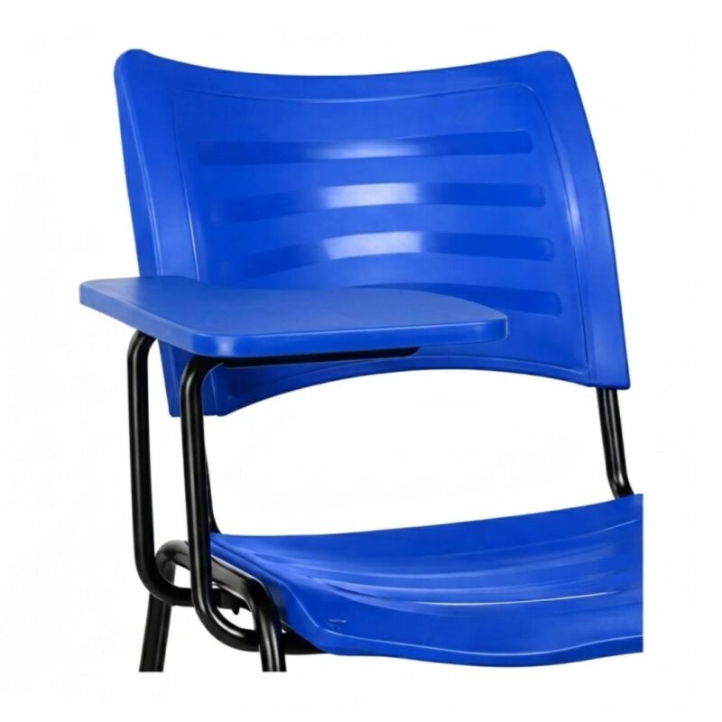 Cadeira Universitária Plástica Prancheta PLÁSTICA - COR AZUL - 54013