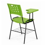 Cadeira Universitária PRANCHETA PLASTICA com Porta Livros - Cor Verde - REALPLAST - 32023