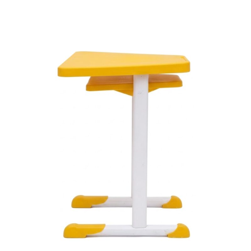 Mesa Hexagonal INFANTIL com Porta Livro - Cor Amarela - 42801