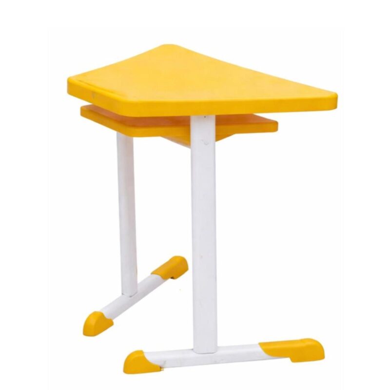 Mesa Hexagonal JUVENIL com Porta Livro - Cor Amarela - 45801 Mesa Hexagonal JUVENIL com Porta Livro - Cor Amarela - 45801