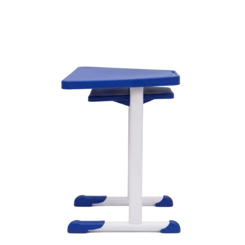 Mesa Hexagonal INFANTIL com Porta Livro - Cor Azul - 42802