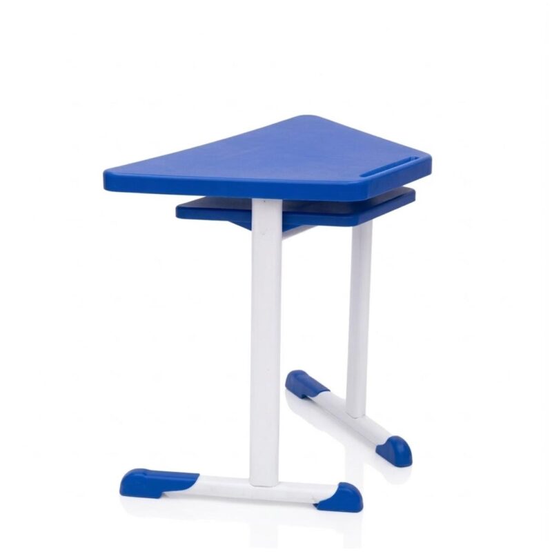Mesa Hexagonal INFANTIL com Porta Livro - Cor Azul - 42802