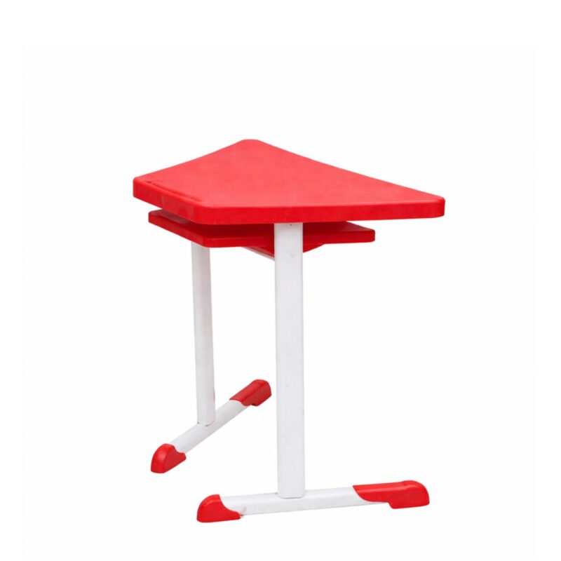 Mesa Hexagonal INFANTIL com Porta Livro - Cor Vermelho - 42803 Mesa Hexagonal INFANTIL com Porta Livro - Cor Vermelho - 42803