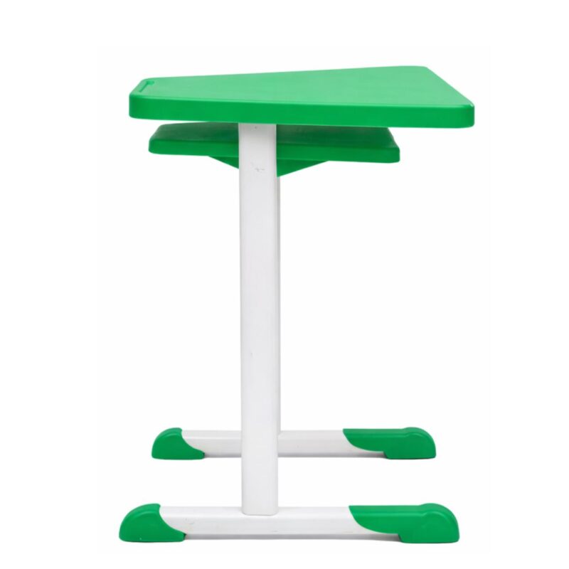 Mesa Hexagonal JUVENIL com Porta Livro - Cor Verde - 45804
