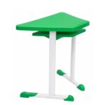 Mesa Hexagonal JUVENIL com Porta Livro - Cor Verde - 45804