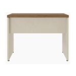 Móveis para Escritório Mesa de Escritório Executiva Reta com Gavetas - 1,20m x 0,60m (Tampo 40mm) - Nogal Sevilha / Champanhe - 34317