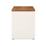 Móveis para Escritório Mesa de Escritório Executiva Reta com Gavetas - 1,50m x 0,60m (Tampo 40mm) - Nogal Sevilha / Champanhe - 34318