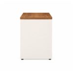Móveis para Escritório Mesa de Escritório 1,70×0,70m Sem Gavetas NOGAL SEVILHA/BRANCO – 34307