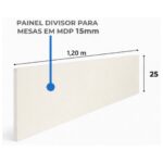 Móveis para Escritório Estação de Trabalho Dupla 1,50m x 1,35 - 02 Lugares com Gavetas c/  tomadas Pé Painel - Nogal Sevilha/Champanhe - 34451