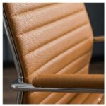 Cadeira Escritório Cadeira de Escritório Presidente LONDON Giratória - Base Cromada - Corino Fendi - 31091