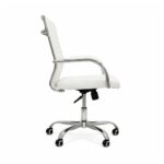 Cadeira Escritório Cadeira de Escritório Diretor LONDON Giratória - Corino Branco - 31095
