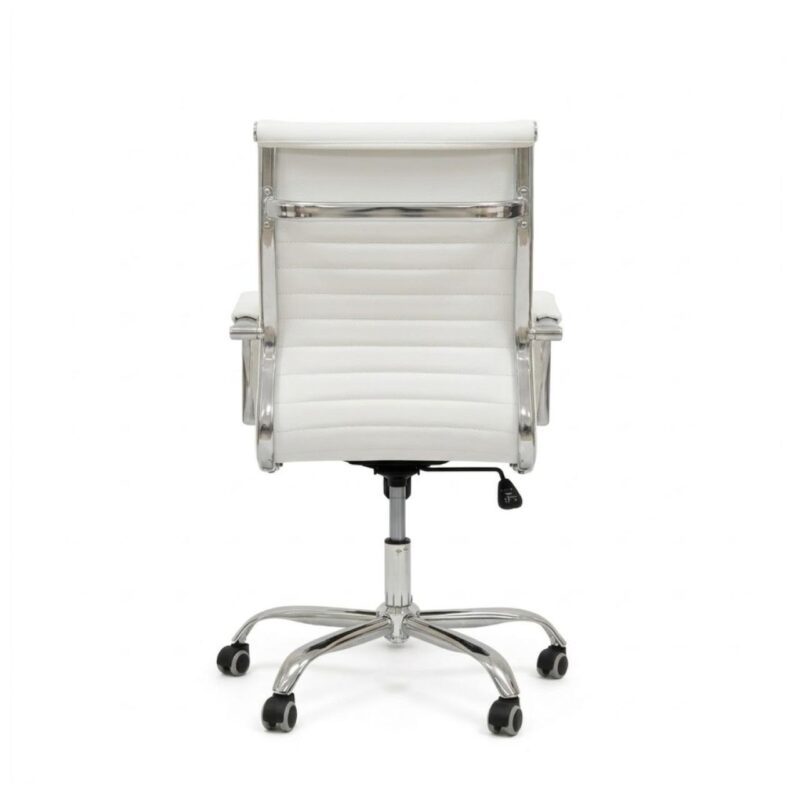 Cadeira Escritório Cadeira de Escritório Diretor LONDON Giratória - Corino Branco - 31095
