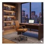 Cadeira Escritório Cadeira de Escritório Diretor LONDON Giratória - Corino Fendi - 31096