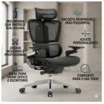 Cadeira Escritório Cadeira Presidente Giratória com Apoio de Cabeça APEX - Linha Premium - 30073
