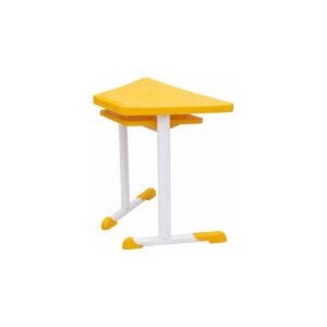 Mesa Hexagonal INFANTIL com Porta Livro - Cor Amarela - 42801