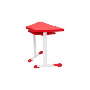 Mesa Hexagonal INFANTIL com Porta Livro - Cor Vermelho - 42803