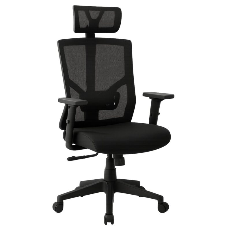 Cadeira Escritório Poltrona Presidente Tela ORION Syncron Giratória - Cor Preto - 32944