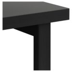 Móveis para Escritório Mesa Escritório PÉ QUADRO - 1,70x0,70m - S/ Gavetas - PRETO / PRETO - 26003