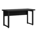 Móveis para Escritório Mesa Escritório PÉ QUADRO - 1,50x0,60m - S/ Gavetas - PRETO / PRETO - 26002