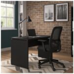 Móveis para Escritório Mesa Escritório 1,20x0,60m - S/ Gavetas - PRETO/PRETO - 26005
