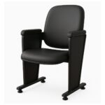 Auditório Poltrona Auditório Rebatível  01 Lugar – Linha Premium - Corino Preto - 38101