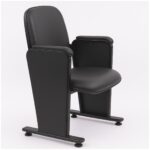 Auditório Poltrona Auditório Rebatível  01 Lugar – Linha Premium - Corino Preto - 38101