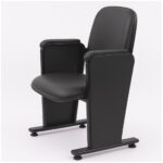 Auditório Poltrona Auditório Rebatível  01 Lugar – Linha Premium - Corino Preto - 38101