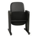 Auditório Poltrona Auditório Rebatível  01 Lugar – Linha Premium - Corino Preto - 38101