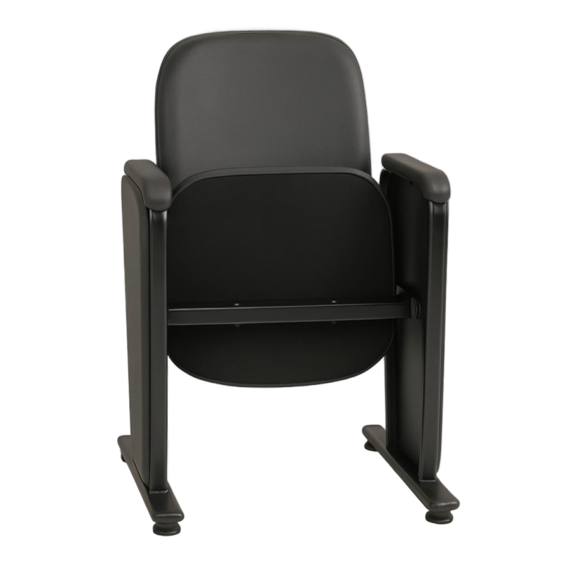 Auditório Poltrona Auditório Rebatível  01 Lugar – Linha Premium - Corino Preto - 38101
