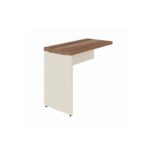 Móveis para Escritório Mesa AUXILIAR Simples - PÉ PAINEL - 0,90X0,45m - NOGAL SEVILHA / BRANCO - 34308