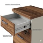 Móveis para Escritório Gaveteiro Móvel para Escritório com Chave -0,68x0,46x0,40cm - Organização e Segurança no Estilo - 34313