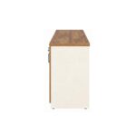 Móveis para Escritório Armário Baixo Credenza – 1,20×0,73X0,45m NOGAL SEVILHA/BRANCO - 34312
