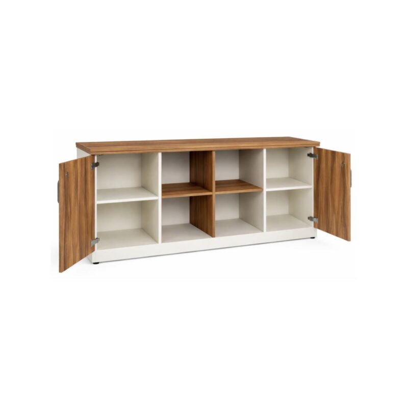 Móveis para Escritório Armário Organizador para Escritório e Home Office com Portas, Chave e Prateleiras 1,60x0,73x0,45m - 34502