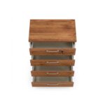 Móveis para Escritório Arquivo para Escritório 4 Gavetas com Chave e Suporte para Pasta Suspensa - Gaveteiro Organizador 127x46cm - 34314