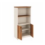 Móveis para Escritório Armário para Escritório com Chave e Prateleiras 161x80x45cm Nogal Sevilha - 34316