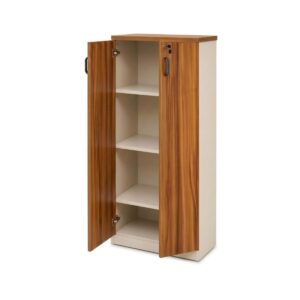 Armário para Escritório Alto com Chave e Prateleiras 161x80cm – Organizador de Documentos - 34315