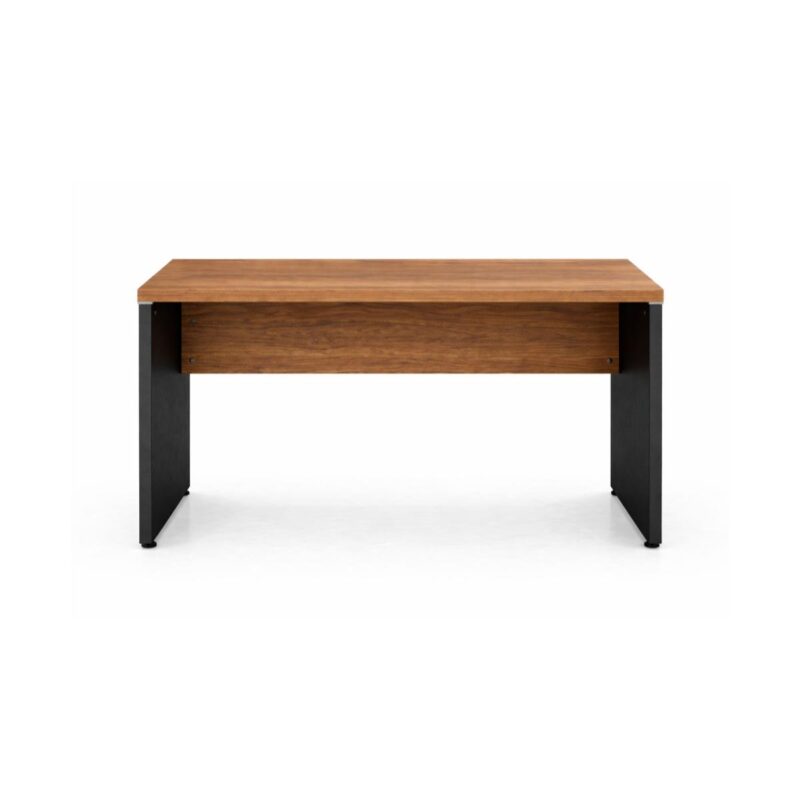 Móveis para Escritório Mesa de Escritório Executiva Reta – 1,70m x 0,70cm (Tampo 40mm) – Nogal Sevilha / Preto - 21474