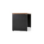 Móveis para Escritório Mesa de Escritório Executiva Reta – 1,70m x 0,70cm (Tampo 40mm) – Nogal Sevilha / Preto - 21474
