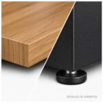 Móveis para Escritório Mesa de Escritório Executiva Reta – 1,70m x 0,70cm (Tampo 40mm) – Nogal Sevilha / Preto - 21474