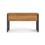 Móveis para Escritório Mesa de Escritório Executiva Reta – 1,70m x 0,70cm (Tampo 40mm) – Nogal Sevilha / Preto - 21474