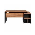 Móveis para Escritório Mesa para Escritório com Gaveteiro 3 Gavetas 1,92m x 0,70cm – Escrivaninha Home Office Amadeirada – Sevilha / Preto - 21405